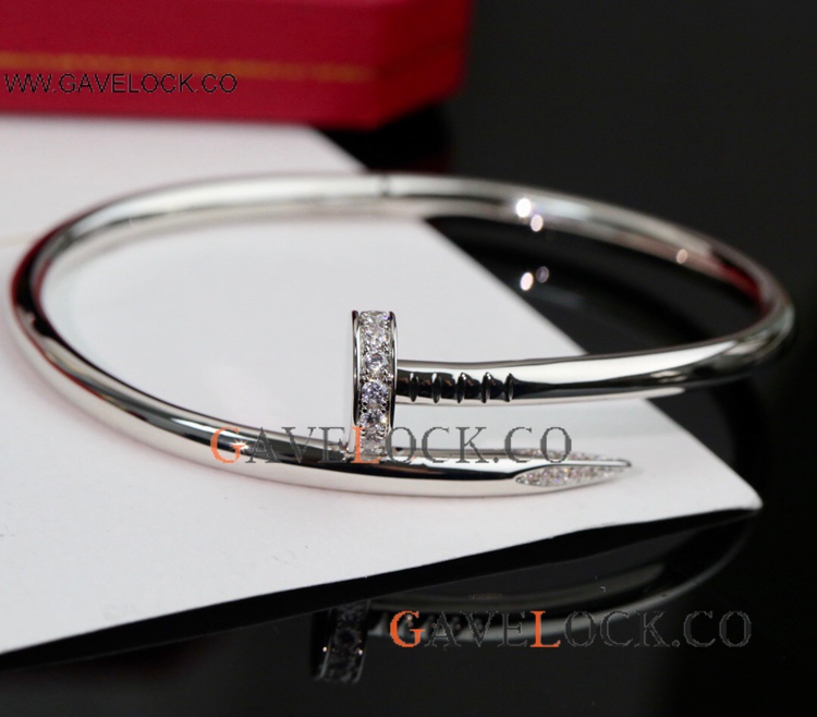 Cartier Nail Silver Diamond bracelet - Logo is Inside Cartier Nail Silver Diamond bracelet - Logo is Inside